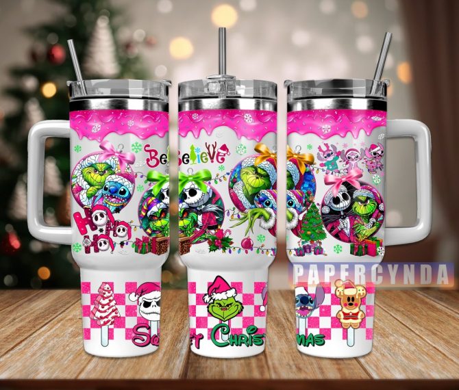 Christmas Movie Characters Custom Stanley Quencher 40Oz Stainless Steel Tumbler With Handle