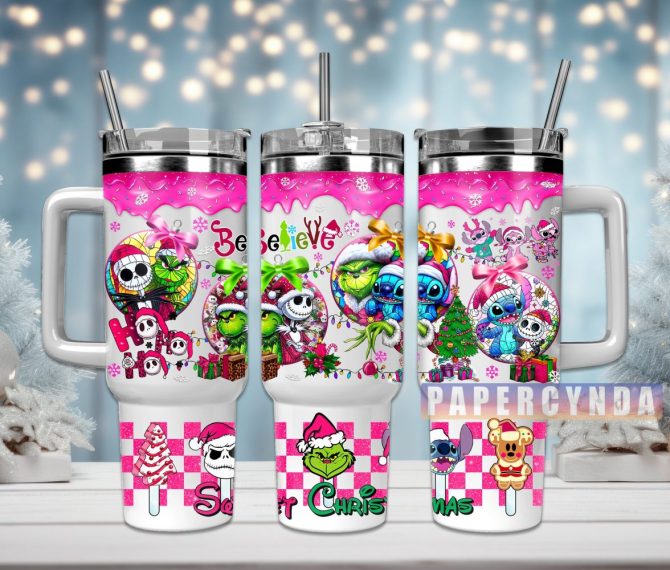Christmas Movie Characters Custom Stanley Quencher 40Oz Stainless Steel Tumbler With Handle