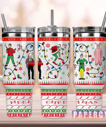 Christmas Movie Characters Custom Stanley Quencher 40Oz Stainless Steel Tumbler With Handle
