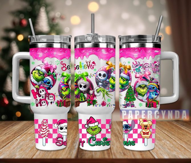 Christmas Movie Characters Custom Stanley Quencher 40Oz Stainless Steel Tumbler With Handle