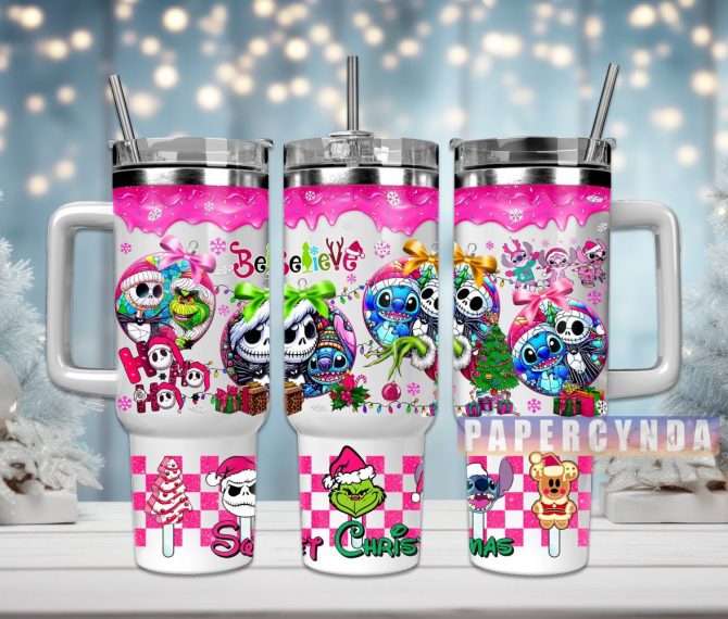 Christmas Movie Characters Custom Stanley Quencher 40Oz Stainless Steel Tumbler With Handle