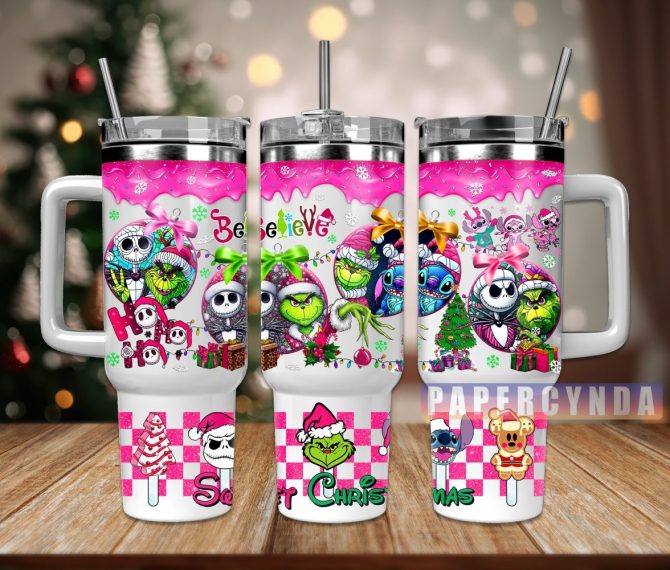 Christmas Movie Characters Custom Stanley Quencher 40Oz Stainless Steel Tumbler With Handle