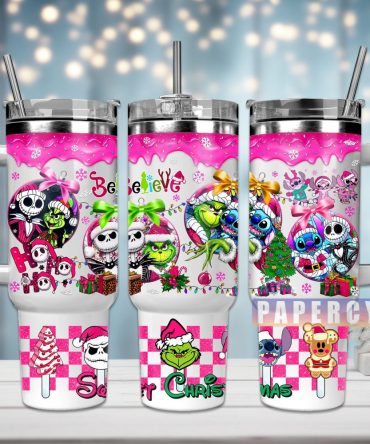 Christmas Movie Characters Custom Stanley Quencher 40Oz Stainless Steel Tumbler With Handle