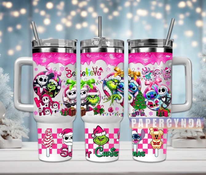 Christmas Movie Characters Custom Stanley Quencher 40Oz Stainless Steel Tumbler With Handle