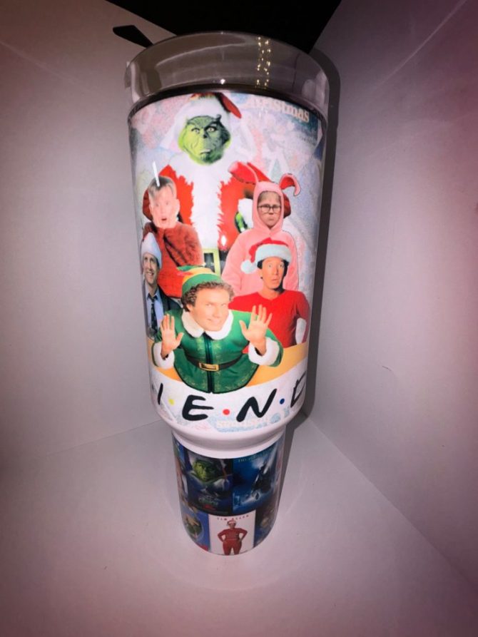 Christmas Movies Custom Stanley Quencher 40Oz Stainless Steel Tumbler With Handle - Image 3