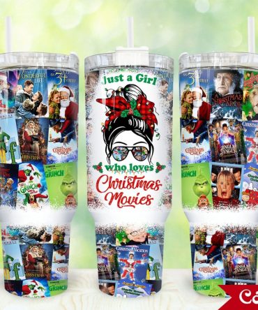 Christmas Movies Custom Stanley Quencher 40Oz Stainless Steel Tumbler With Handle