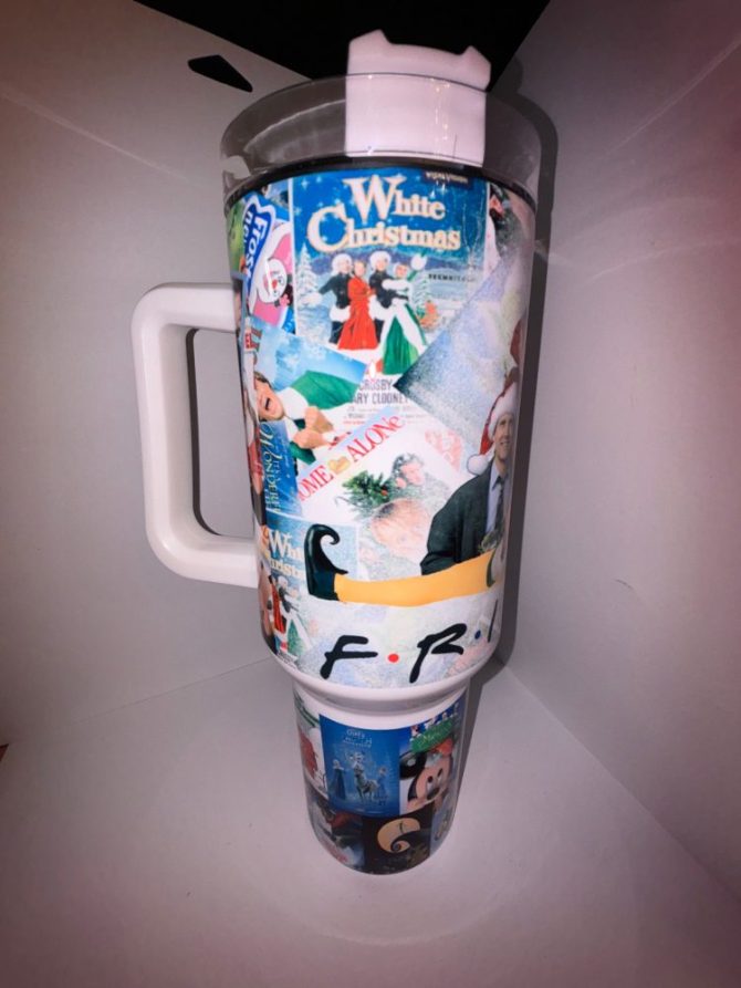 Christmas Movies Custom Stanley Quencher 40Oz Stainless Steel Tumbler With Handle - Image 4