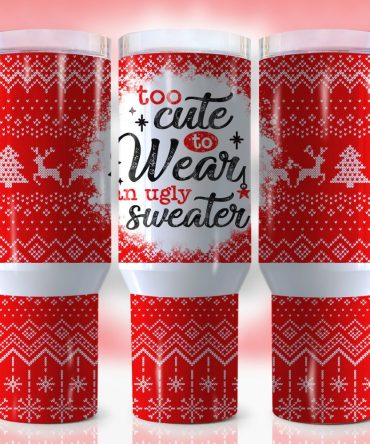 Christmas Pattern Custom Stanley Quencher 40Oz Stainless Steel Tumbler With Handle