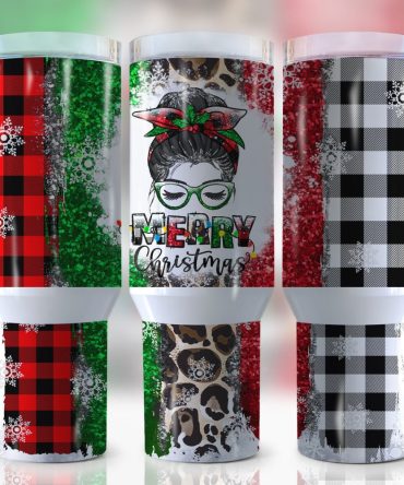 Christmas Retro Girl Custom Stanley Quencher 40Oz Stainless Steel Tumbler With Handle
