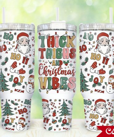 Christmas Santa Claus Custom Stanley Quencher 40Oz Stainless Steel Tumbler With Handle
