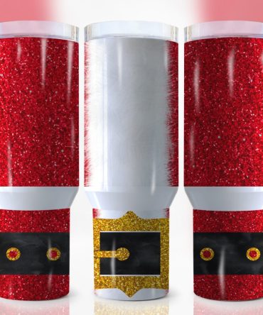 Christmas Santa Suit Custom Stanley Quencher 40Oz Stainless Steel Tumbler With Handle