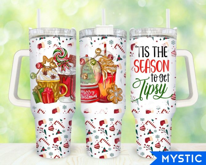 Christmas Season Custom Stanley Quencher 40Oz Stainless Steel Tumbler With Handle