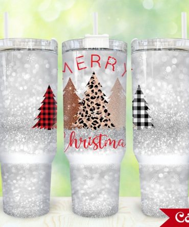 Christmas Trees Custom Stanley Quencher 40Oz Stainless Steel Tumbler With Handle