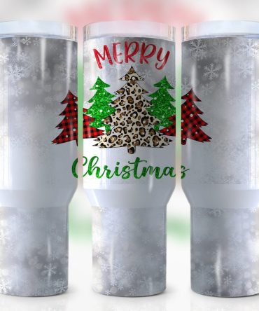 Christmas Trees Custom Stanley Quencher 40Oz Stainless Steel Tumbler With Handle