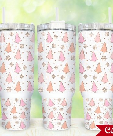 Christmas Trees Custom Stanley Quencher 40Oz Stainless Steel Tumbler With Handle