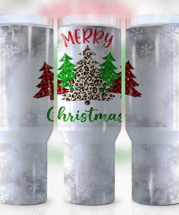 Christmas Trees Custom Stanley Quencher 40Oz Stainless Steel Tumbler With Handle