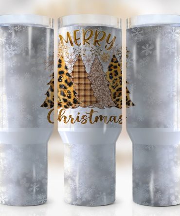 Christmas Trees Custom Stanley Quencher 40Oz Stainless Steel Tumbler With Handle