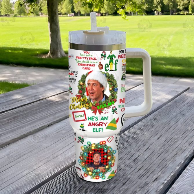 Christmas Vacation Movies Custom Stanley Quencher 40Oz Stainless Steel Tumbler With Handle
