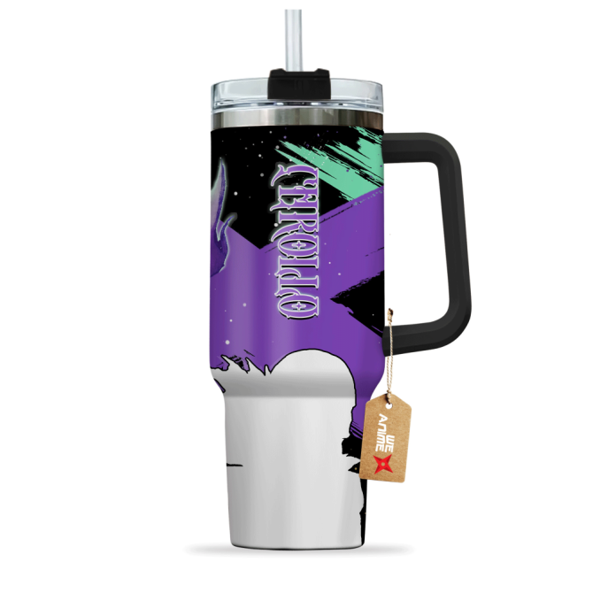Chrollo Lucilfer Hunter X Hunter Anime Custom Stanley Quencher 40Oz Stainless Steel Tumbler With Handle - Image 3