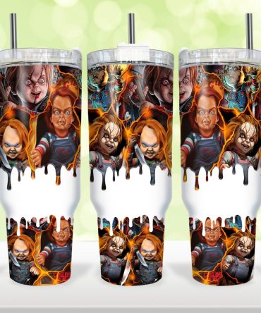 Chucky Child #8217;S Play Movies Custom Stanley Quencher 40Oz Stainless Steel Tumbler With Handle