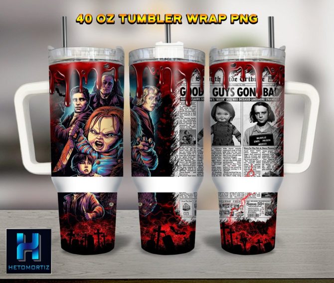 Chucky Child #8217;S Play Movies Custom Stanley Quencher 40Oz Stainless Steel Tumbler With Handle