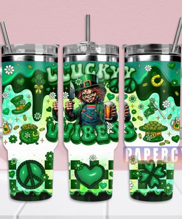 Chucky Horror Movie Custom Stanley Quencher 40Oz Stainless Steel Tumbler With Handle