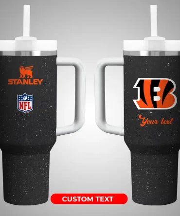 Cincinnati Bengals Nfl Custom Stanley Quencher 40Oz Stainless Steel