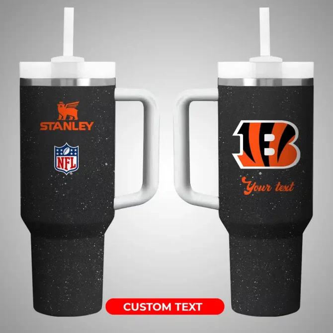 Cincinnati Bengals Nfl Custom Stanley Quencher 40Oz Stainless Steel