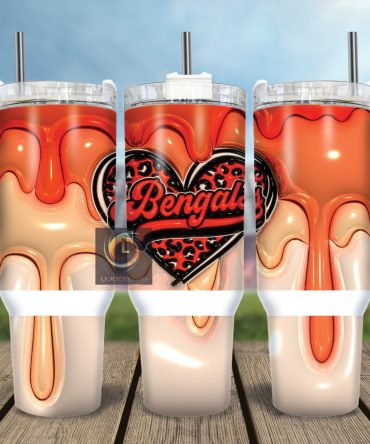 Cincinnati Bengals Nfl Custom Stanley Quencher 40Oz Stainless Steel Tumbler With Handle