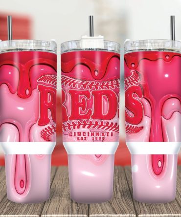 Cincinnati Reds Mlb Custom Stanley Quencher 40Oz Stainless Steel Tumbler With Handle
