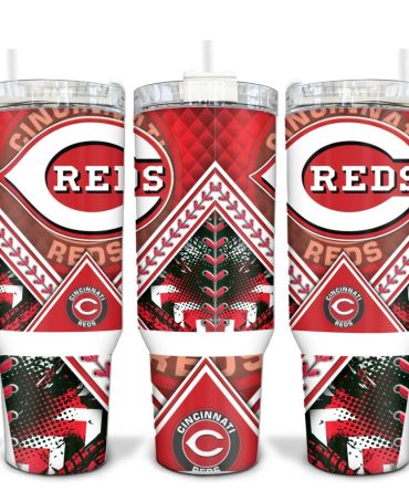 Cincinnati Reds Mlb Custom Stanley Quencher 40Oz Stainless Steel