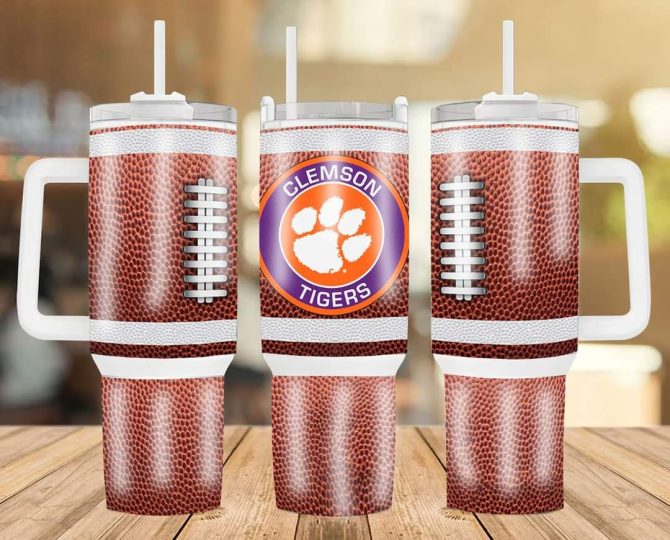 Clemson Tigers Football Team Ncaa Custom Stanley Quencher 40Oz Stainless Steel