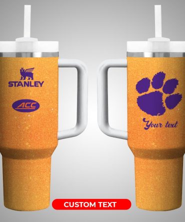Clemson Tigers Ncaa Custom Stanley Quencher 40Oz Stainless Steel