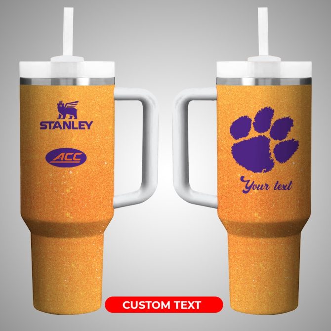 Clemson Tigers Ncaa Custom Stanley Quencher 40Oz Stainless Steel