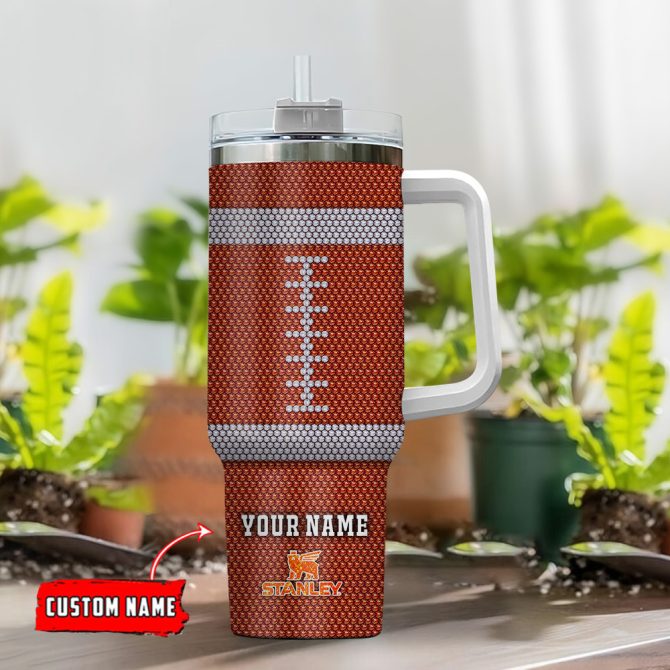 Cleveland Browns Nfl Crystal Custom Stanley Quencher 40Oz Stainless Steel Tumbler With Handle - Image 2