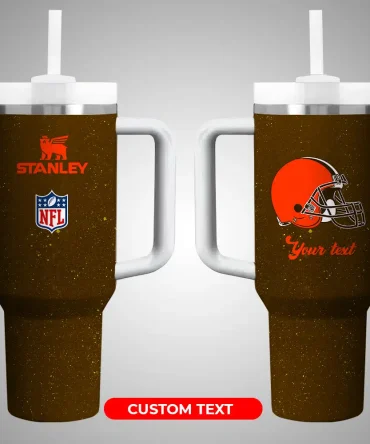 Cleveland Browns Nfl Custom Stanley Quencher 40Oz Stainless Steel
