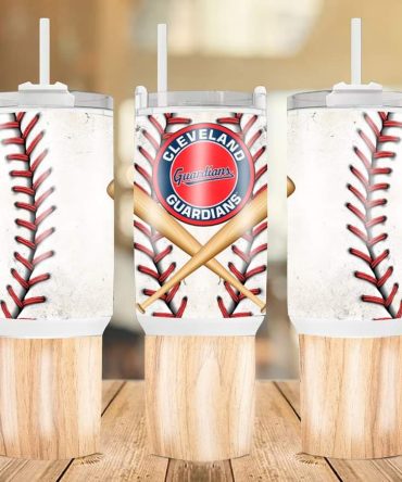 Cleveland Guardians Mlb Custom Stanley Quencher 40Oz Stainless Steel