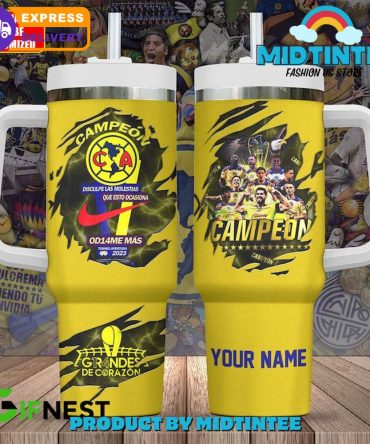 Club America Champions Custom Stanley Quencher 40Oz Stainless Steel Tumbler With Handle
