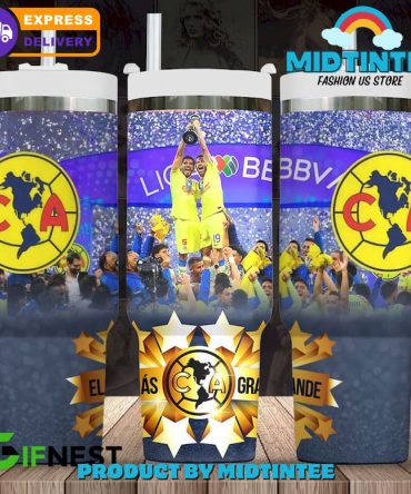 Club America Liga Mx Champions Custom Stanley Quencher 40Oz Stainless Steel Tumbler With Handle
