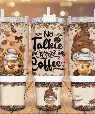 Coffee Cute Gnome Custom Stanley Quencher 40Oz Stainless Steel Tumbler With Handle