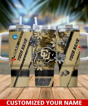 Colorado Buffaloes Ncaa Custom Stanley Quencher 40Oz Stainless Steel Tumbler With Handle