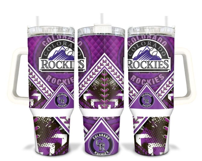 Colorado Rockies Mlb Custom Stanley Quencher 40Oz Stainless Steel