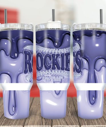 Colorado Rockies Mlb Custom Stanley Quencher 40Oz Stainless Steel Tumbler With Handle