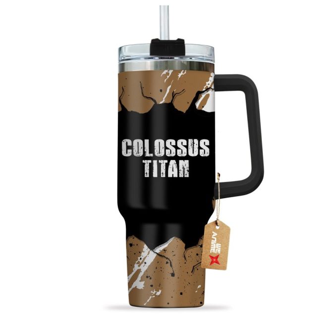 Colossus Titan Attack On Titan Anime Custom Stanley Quencher 40Oz Stainless Steel Tumbler With Handle - Image 2
