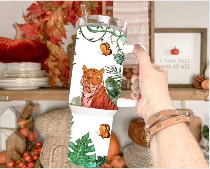 Connect With Nature Animals Custom Stanley Quencher 40Oz Stainless Steel Tumbler With Handle - Image 2