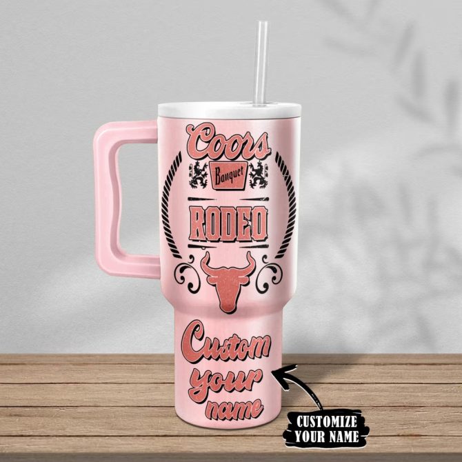 Coors Valentine Custom Stanley Quencher 40Oz Stainless Steel Tumbler With Handle - Image 3