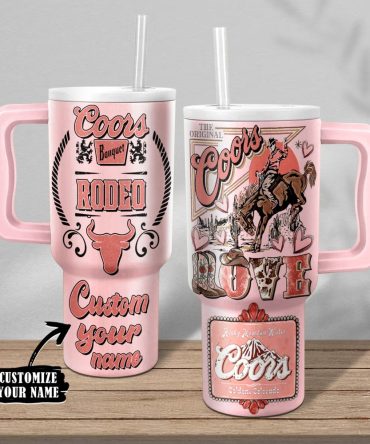 Coors Valentine Custom Stanley Quencher 40Oz Stainless Steel Tumbler With Handle