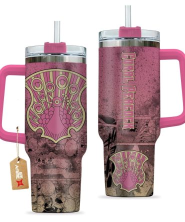 Coral Peacock Symbol Black Clover Anime Custom Stanley Quencher 40Oz Stainless Steel Tumbler With Handle