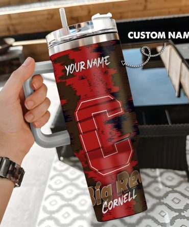 Cornell Big Red Ncaa Custom Stanley Quencher 40Oz Stainless Steel Tumbler With Handle