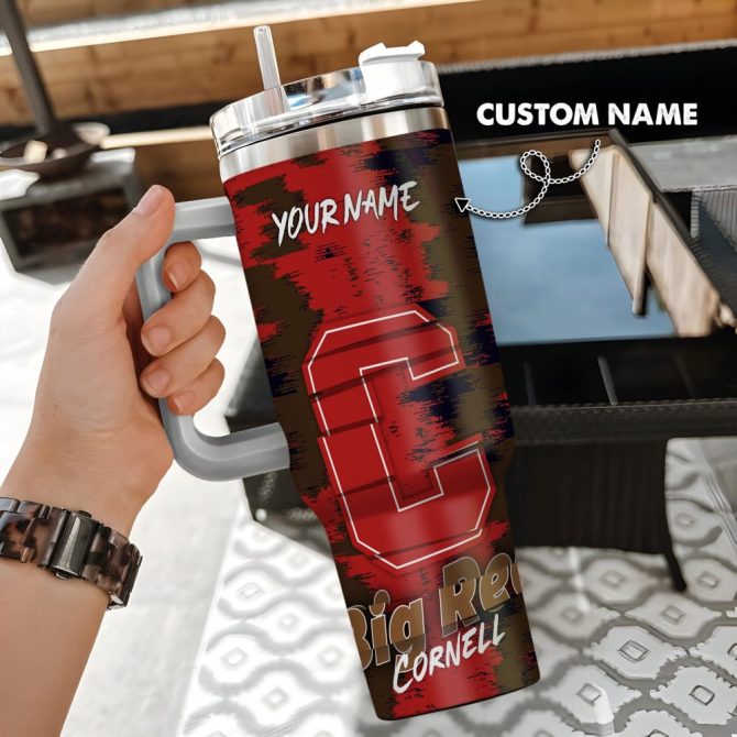 Cornell Big Red Ncaa Custom Stanley Quencher 40Oz Stainless Steel Tumbler With Handle